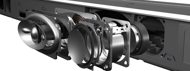 Samsung HW-Q60T Soundbar-Ansicht Samsung HW-Q60T Soundbar-Ansicht