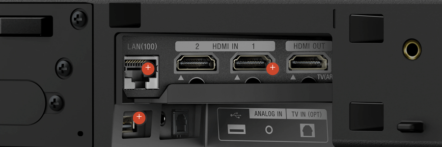 Sony HT-ZF9 Anschlüsse Sony HT-ZF9 Anschlüsse